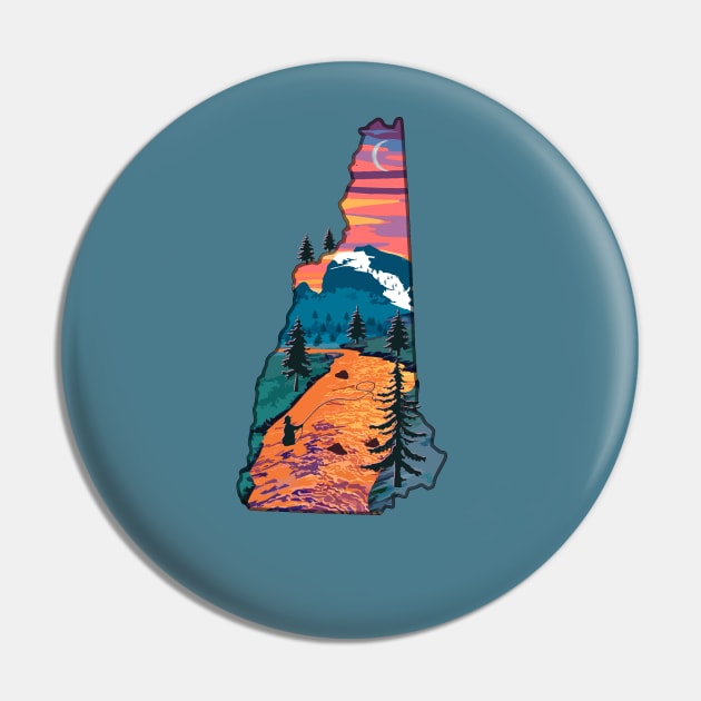 New Hampshire Fly Fishing State River Sunset by TeeCreations Pin by TeeCreations