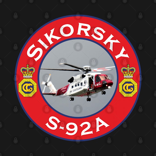 HM Coastguard Sikorsky S-92A Helicopter by AJ techDesigns