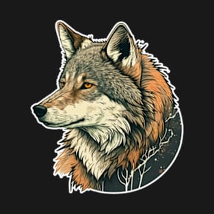 wolf sharp face T-Shirt