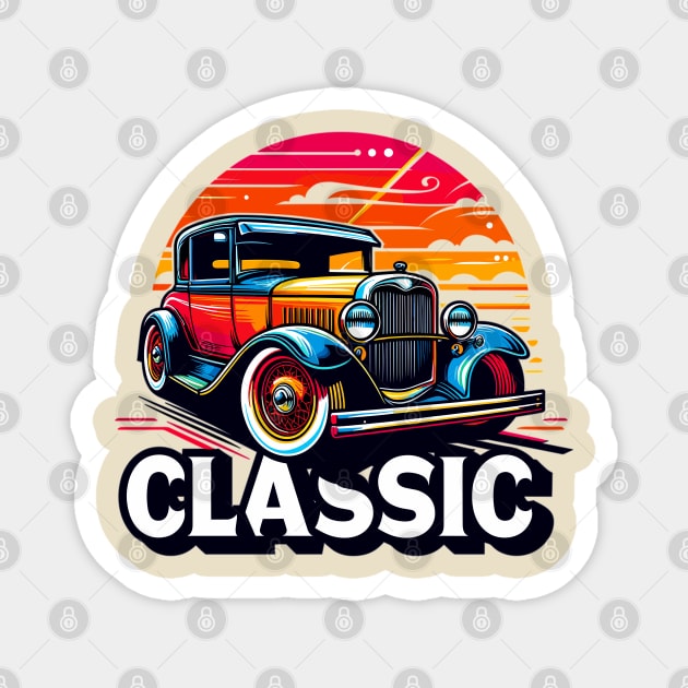 Classic Car Magnet by Vehicles-Art