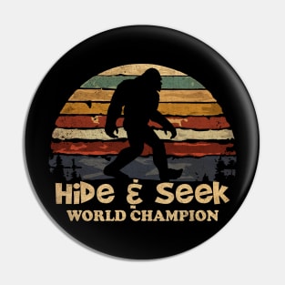 RETRO NEW COLOR HIDE AND SEEK WORLD CHAMPION Pin