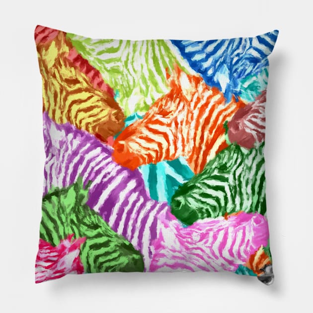 PopZebra Pillow by BSquared