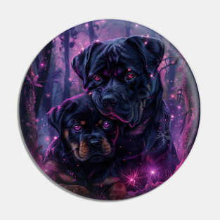 Cuddly Rottweilers Pin