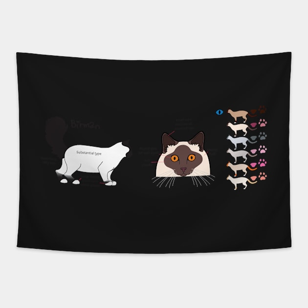 Birman mug Tapestry by Cedarseed