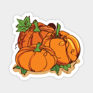 Spooky Pumpkin, Watercolor Pumpkin, Funny Halloween Party Magnet