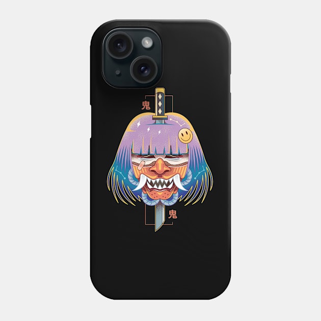 Japanese Oni Girl Phone Case by Lagelantee