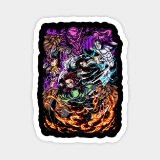 Demon Slayer Swordsmith Arc Art Magnet