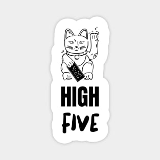 High Five Cat Magnet