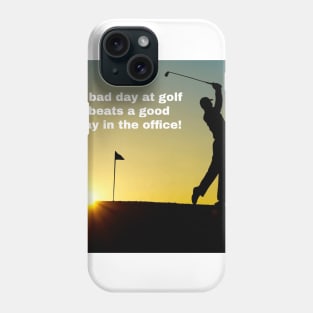 A bad day at golf Phone Case