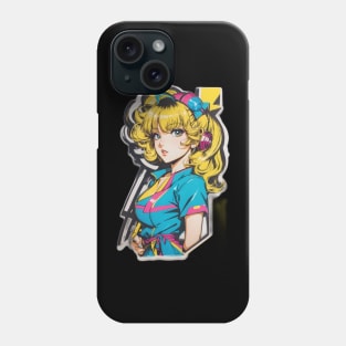 Retro anime girl Phone Case