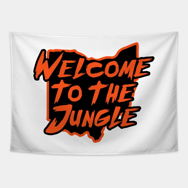 Welcome to the Jungle - White Tapestry by KFig21