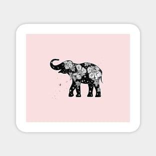 Blush pink elephant Magnet