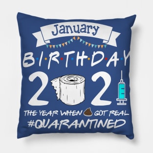 January Birthday Gift Idea 2021 Pillow