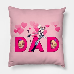 Funny And Cute Hazbin Hotel Lucifer Dad And His Rubber Ducks - Fathers Day Gift Idea Pillow