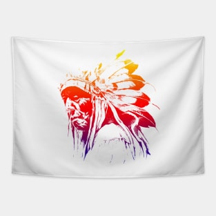 indian apache, colored Tapestry