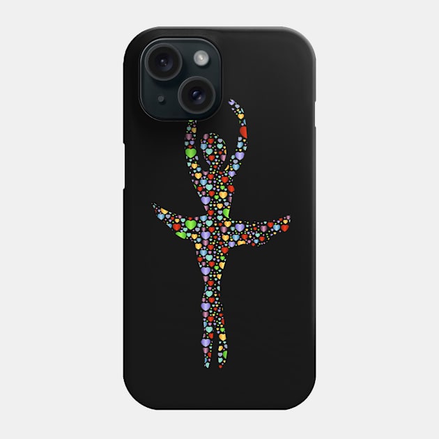 Ballerina Silhouette Phone Case by LetsBeginDesigns