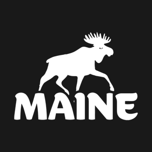 Maine Moose Design Gift, Maine Souvenir, National Park T-Shirt