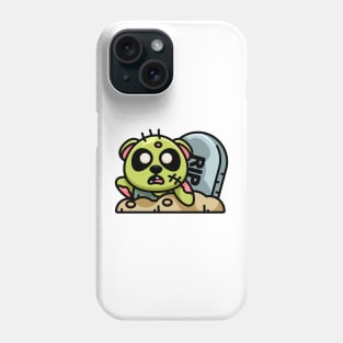 Cute zombie panda cartoon Phone Case