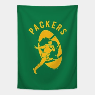 Vintage Packers Logo with 'Packers' Text (Yellow) - Green Bay