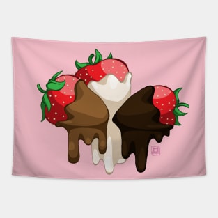 Chocolate Covered Strawberries Tapestry