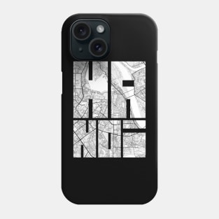 Hanoi, Vietnam City Map Typography - Light Phone Case