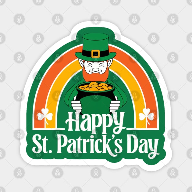 Happy St. Patrick's Day Magnet by Creatifly Graphic Tees