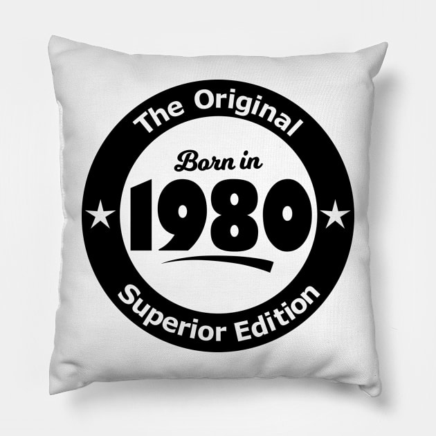 Born in 1980 Pillow by Karpatenwilli