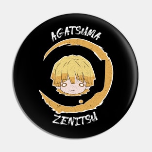 DEMON SLAYER (KIMETSU NO YAIBA) ZENITSU GRUNGE STYLE Pin