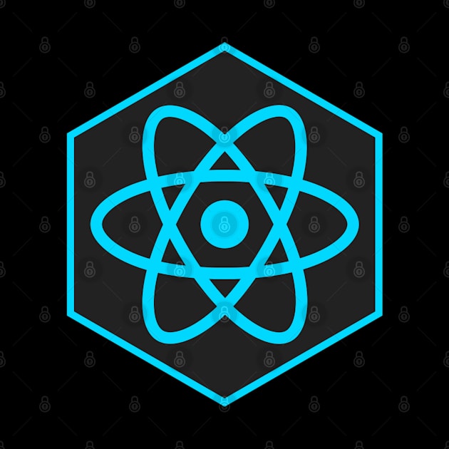 black and blue atom T-SHIRT by gold package