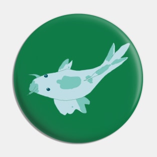 Turquoise Catfish Pin