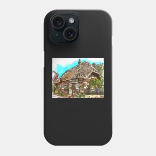 Thatched Cottage - English Village Phone Case