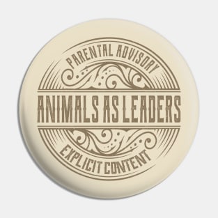 Animals As Leaders Vintage Ornament Pin