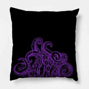 Monstruous Tentacles in Purple Pillow