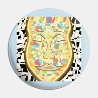 Futuristic Woman Pin