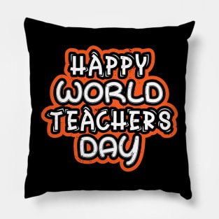 Thankful Teacher Retro Groovy Thanksgiving Fall Women Men Pillow