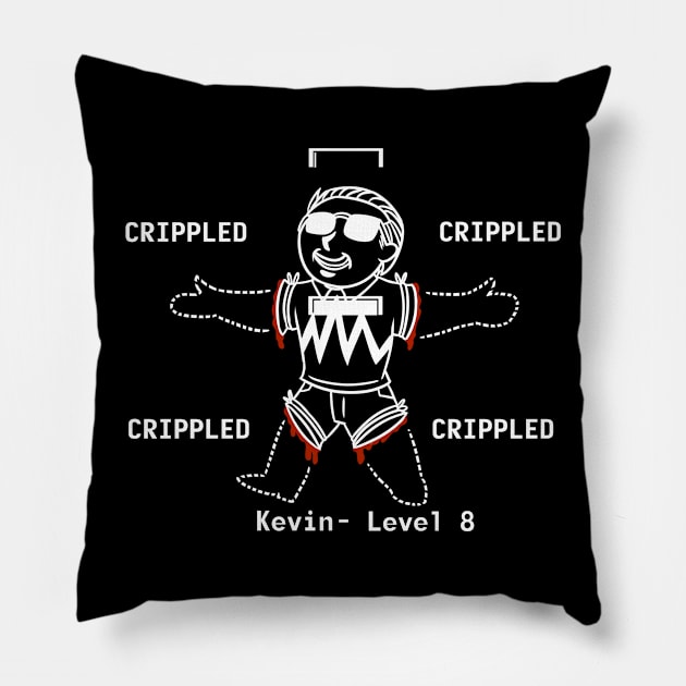 Kevin's Bad Day Pillow by KingVego