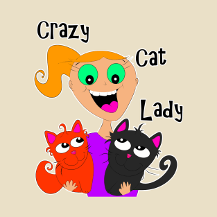 Crazy Cat Lady (Redhead) ;) T-Shirt