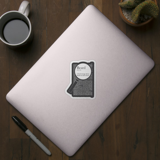 Beard funny definition - Beard Funny Definition - Sticker