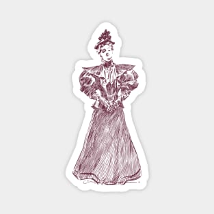 19th century Victorian lady Magnet