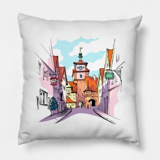 Rothenburg ob der Tauber, Germany Pillow