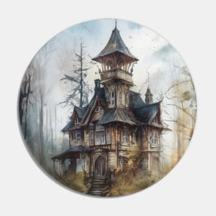 Gothic Futurism House in the Old Ancient Woods Pin