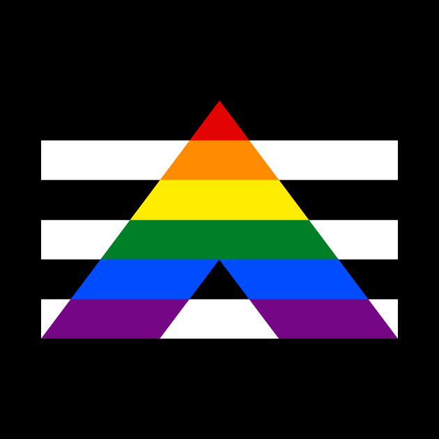 LGBTQ Ally Pride Flag by n23tees