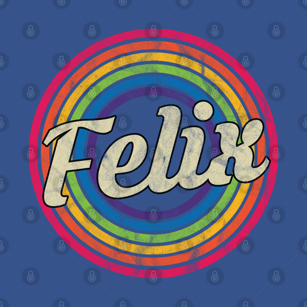 Discover Felix - Retro Rainbow Faded-Style - Felix - T-Shirt