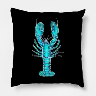 Blue lobster Pillow