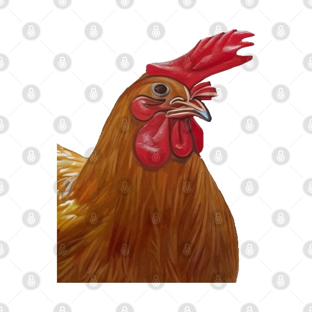 Farmyard Hen Chicken Lady Hen Cut Out by taiche