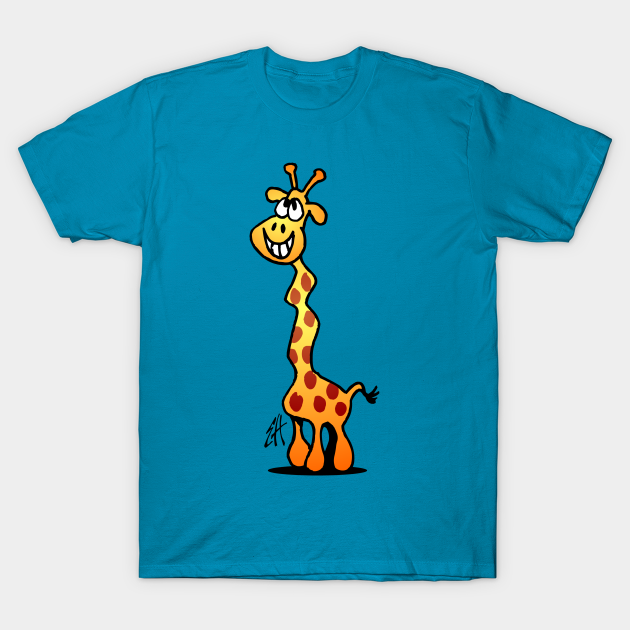 Joyful giraffe - Giraffe - T-Shirt | TeePublic