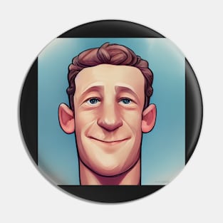 Mark Zuckerberg | Comics Style Pin