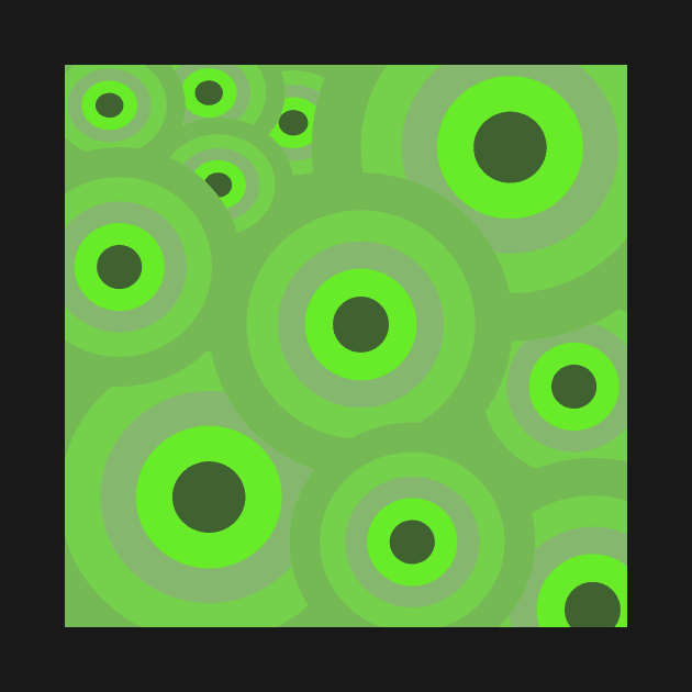 green circles abstract design by pauloneill-art