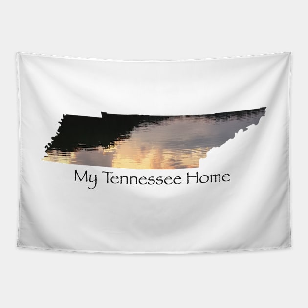 My Tennessee Home - Lake Reflection Tapestry by A2Gretchen