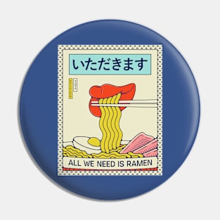 Ramen lips Pin